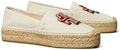 (W) TORY BURCH Flat Espadrille 'Logo Cinta Beige' 138179-200