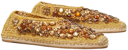Lookbook (Women) TORY BURCH Flat Espadrilles 'Brown Crystal' 85772-722