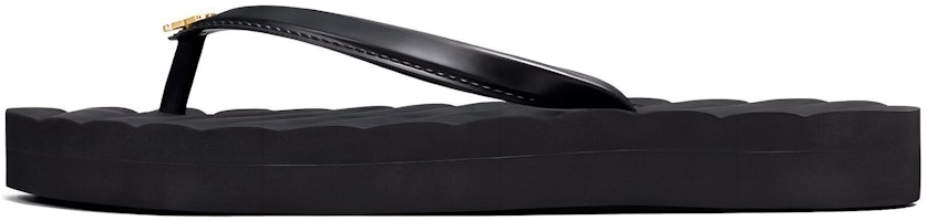 (Women) TORY BURCH Flat Heel Round Toe Sandal 'Black Fashion' 144262-890 (Women) TORY BURCH Flat Heel Round Toe Sandal 'Black Fashion' 144262-890