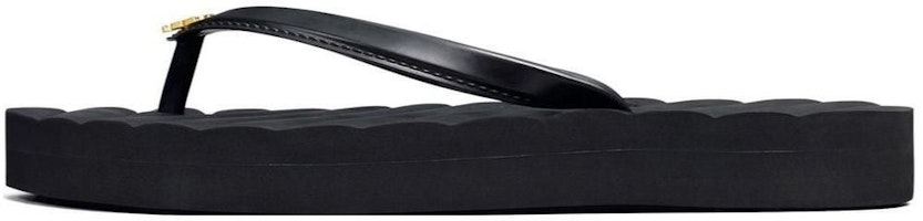 (Women) TORY BURCH Flat Heel Round Toe Sandal 'Black Fashion' 144262-890 (Women) TORY BURCH Flat Heel Round Toe Sandal 'Black Fashion' 144262-890