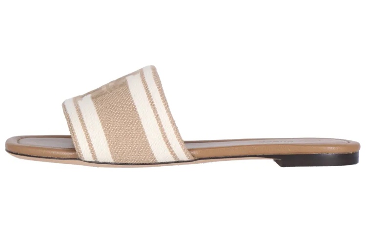 (W) TORY BURCH Flat Slide 'Light Brown'