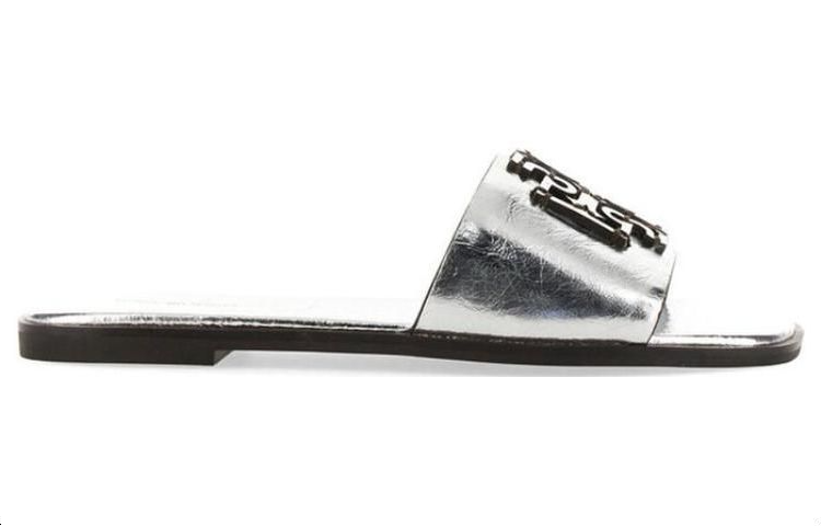 (W) TORY BURCH Flat Slide 'Silver' 圖 2