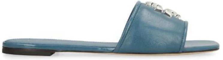 Order (Women) TORY BURCH Flat Slide 'Simple Blue Square Toe' 149093449