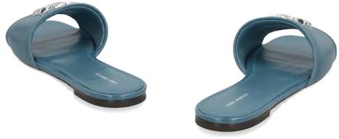 Shop (Women) TORY BURCH Flat Slide 'Simple Blue Square Toe' 149093449