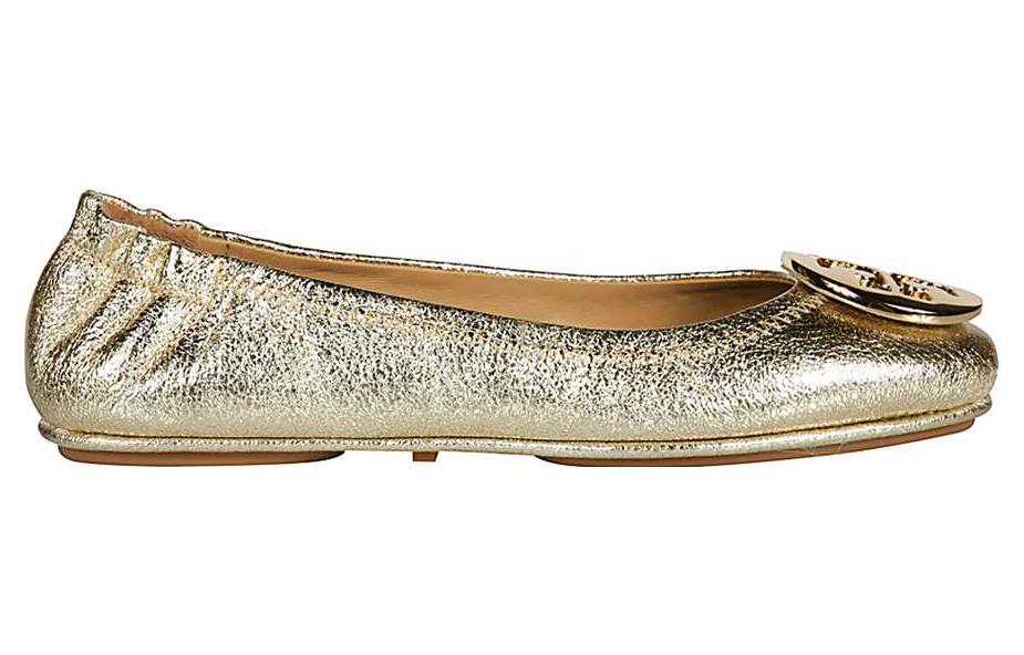 Order (W) TORY BURCH Kasut Slip-On Leper 'Gold' 50522-723