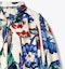 Sizing (Women) Tory Burch Floral Print Long Sleeve Shirt Women Multicolor. 74823-816