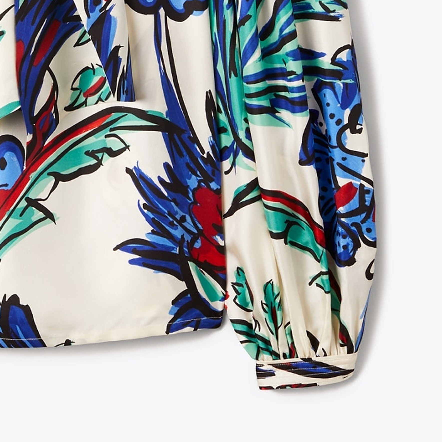 Cheap (Women) Tory Burch Floral Print Long Sleeve Shirt Women Multicolor. 74823-816