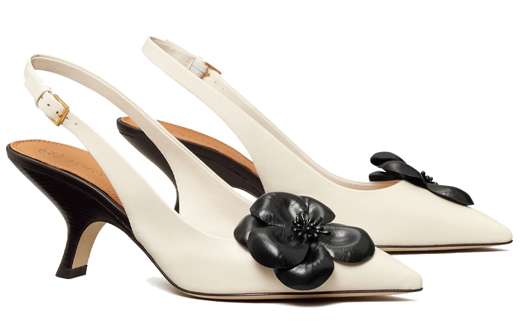 (W) TORY BURCH Flower Slingback 'New Ivory' 圖 3