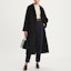 Lookbook (Women) Tory Burch FW22 Black Solid Single-Breasted Coat. 144109-001