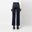 Shop (Women) Tory Burch FW22 High-Waisted Flared Blue Jeans 145939-408