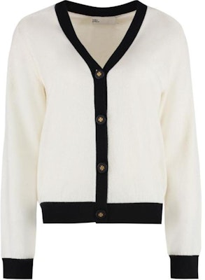 (W) Tory Burch 2022秋冬对比条纹针织毛衣 白色 142492-960 Buy (W) Tory Burch 2022秋冬对比条纹针织毛衣 白色 142492-960