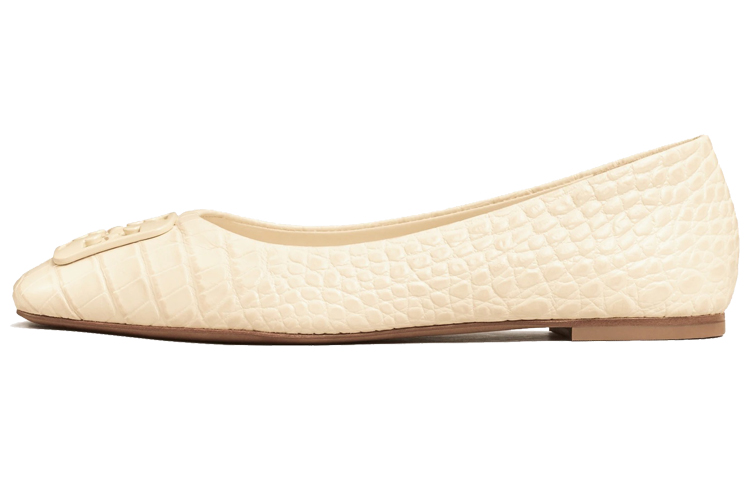 (Women) TORY BURCH Georgia 'Cream Ballet Flats' 83974-122