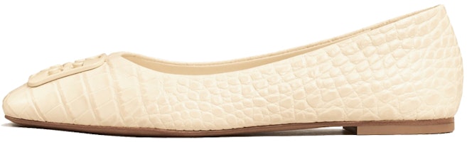 (Women) TORY BURCH Georgia 'Cream Ballet Flats' 83974-122 (Women) TORY BURCH Georgia 'Cream Ballet Flats' 83974-122