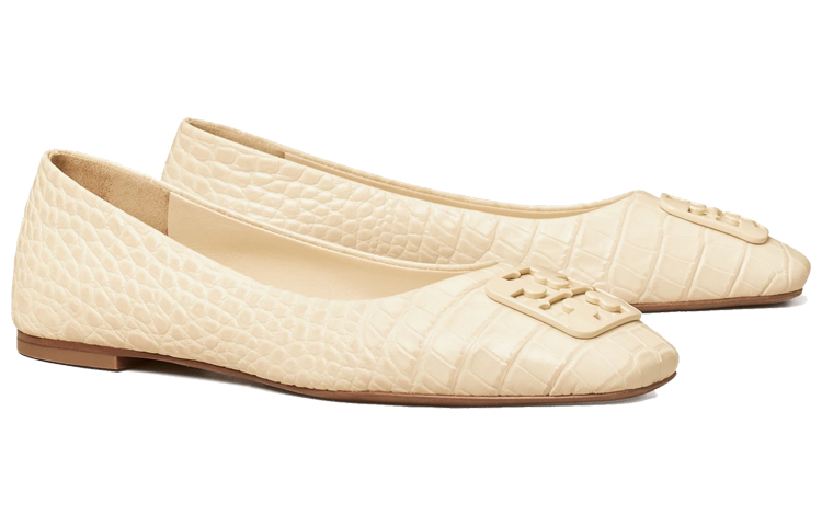 (W) TORY BURCH Georgia 'Cream Ballet Flats' 圖 3