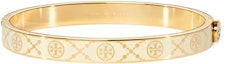 Order (Women) TORY BURCH Gold Enamel Stainless Steel Logo Bangle for Women in Gold. 150568-701