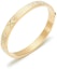 Lookbook (Women) TORY BURCH Gold Enamel Stainless Steel Logo Bangle for Women in Gold. 150568-701