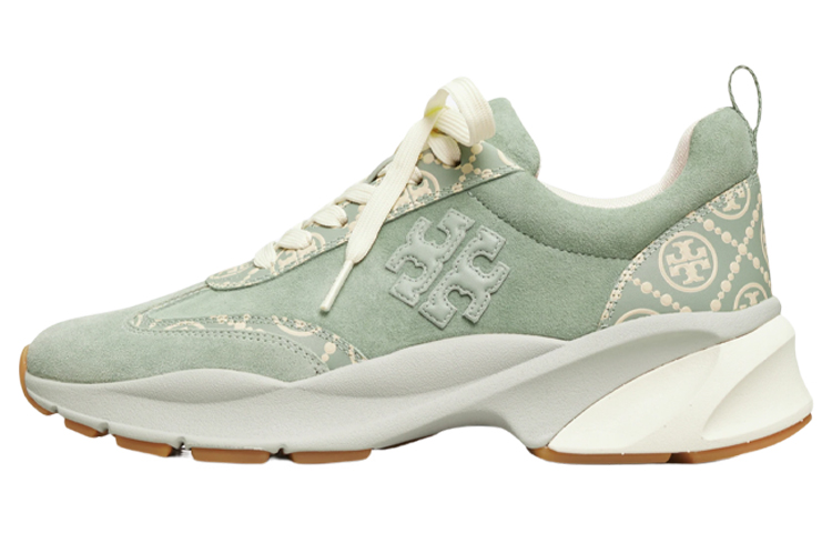 (Women) TORY BURCH Good Luck Sneakers Low-Top Casual Shoes Light Green 89114-400