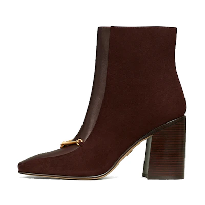 (W) TORY BURCH Heeled Ankle Boots 'Burgundy'