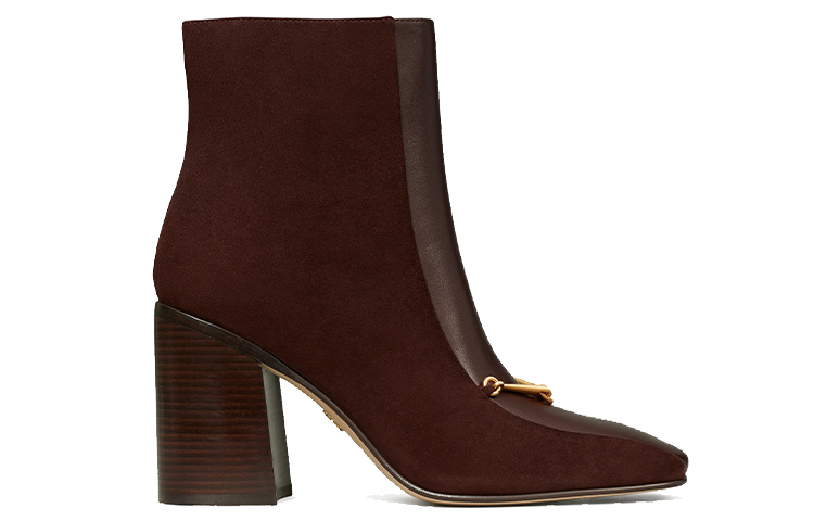 (W) TORY BURCH Heeled Ankle Boots 'Burgundy' 圖 2