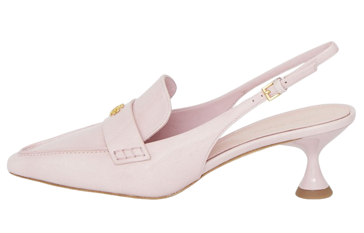 (W) TORY BURCH Heeled Pumps 'Pink Logo Buckle'
