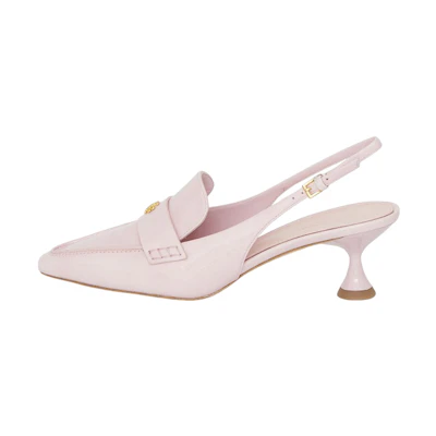 (W) TORY BURCH Heeled Pumps 'Pink Logo Buckle'