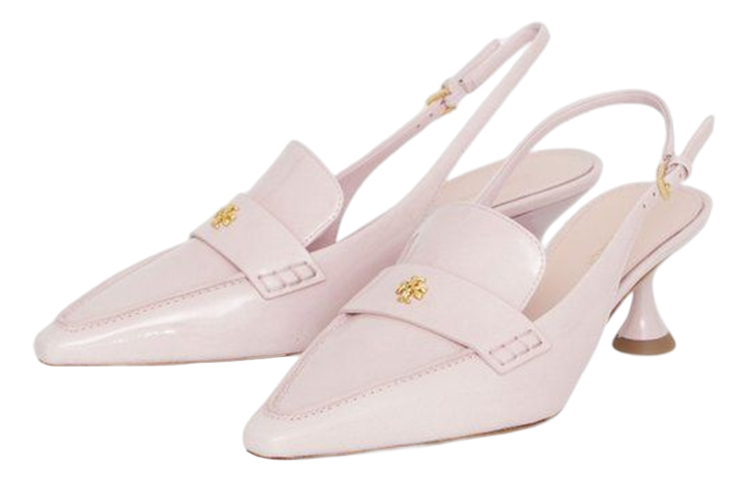 (W) TORY BURCH Heeled Pumps 'Pink Logo Buckle' 圖 2
