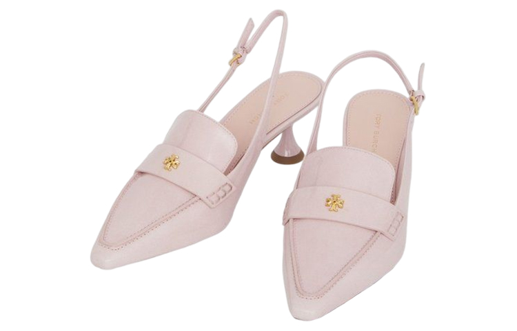 (W) TORY BURCH Heeled Pumps 'Pink Logo Buckle' 圖 3