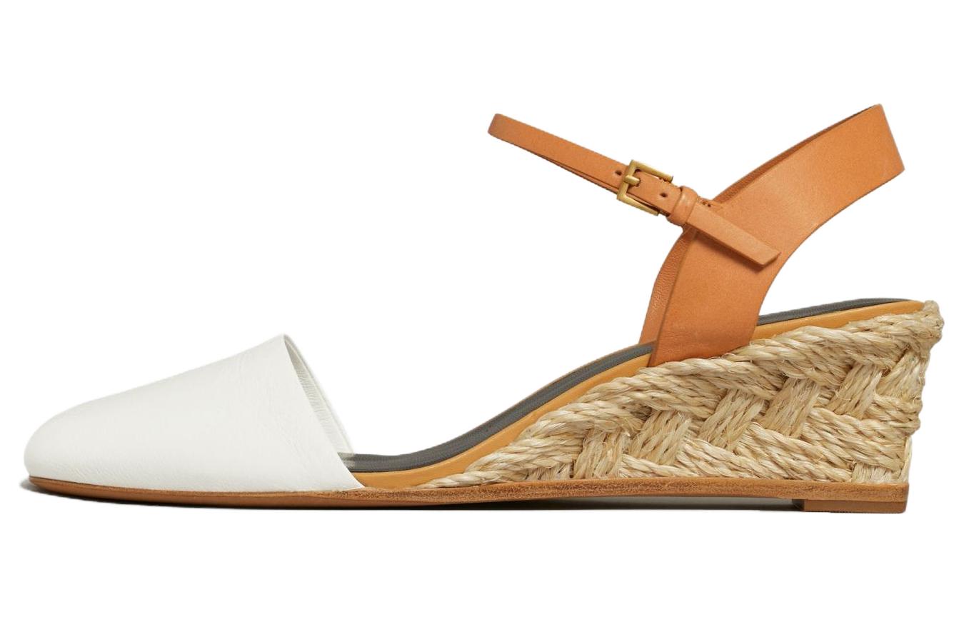 (Women) TORY BURCH Heeled Sandal 'Brown & White Buckle' 150869-006