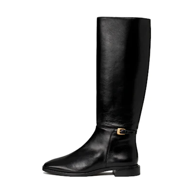 (W) TORY BURCH High-Top Boot with Buckle 'Black Casual'