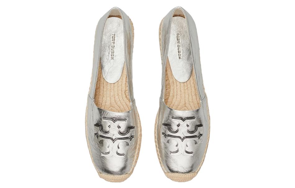 Shop (W) TORY BURCH Ines Espadrille ''Argent Bout Rond'' 151615-040