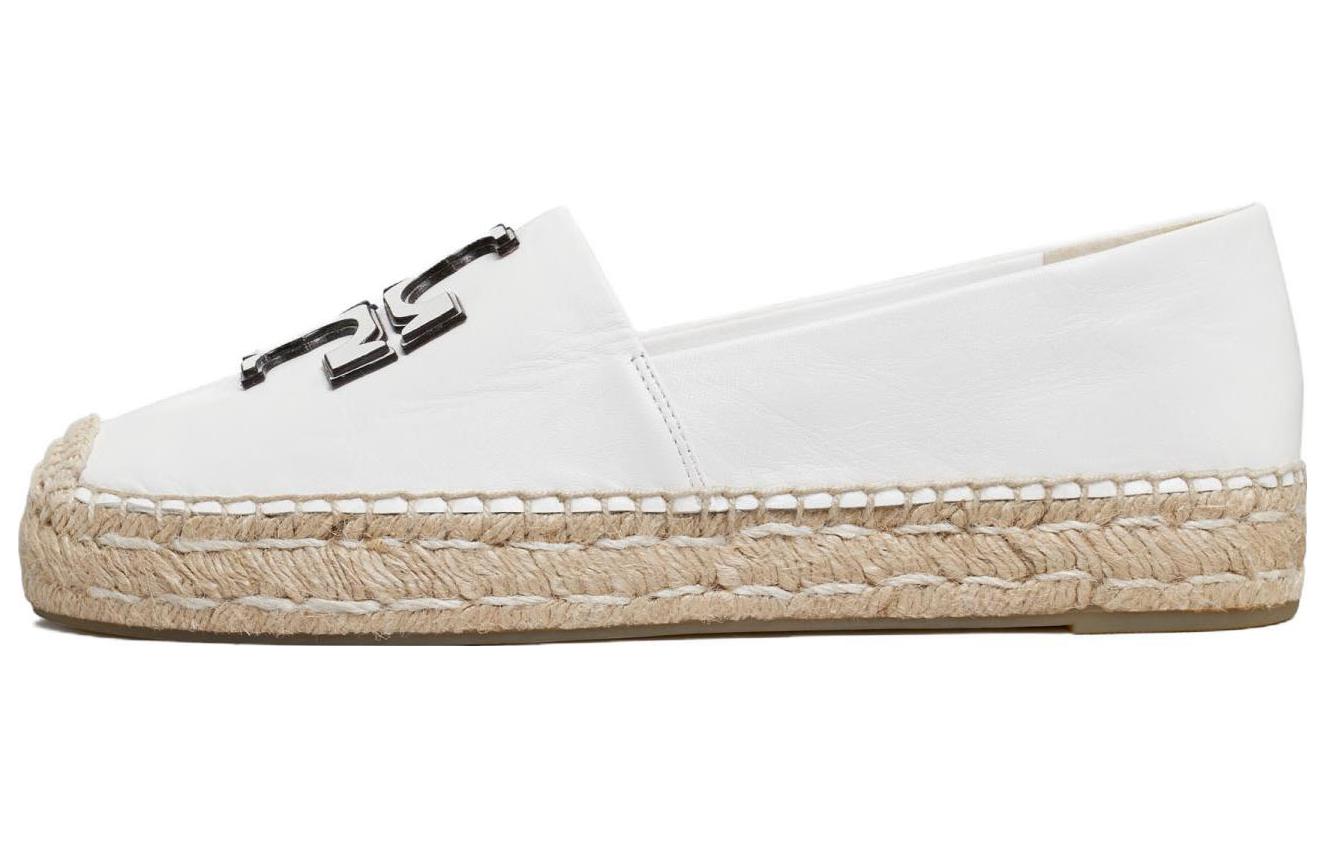 (W) TORY BURCH Ines Espadrille 'White Leather'