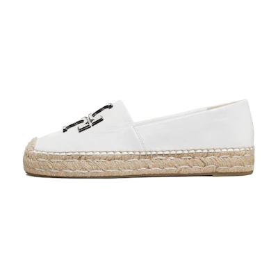(W) TORY BURCH Ines Espadrille 'White Leather'