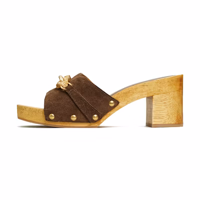 (W) TORY BURCH Jessa High Heel Loafers 'Coffee'