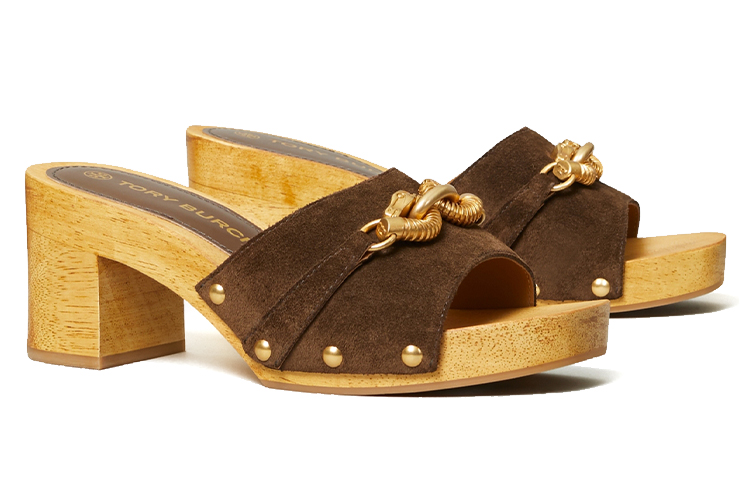 Lookbook (W) TORY BURCH Jessa Kasut Tumit Tinggi Loafers 'Coffee' 82810-210