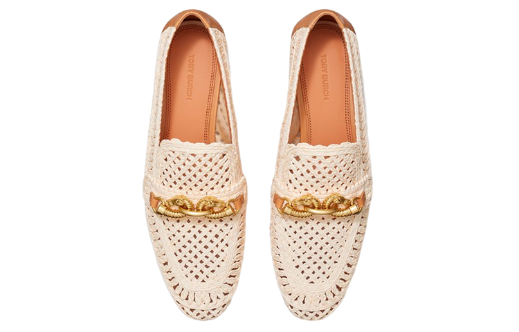 (W) TORY BURCH Jessa Loafer 'Beige Woven Raffia' 圖 4