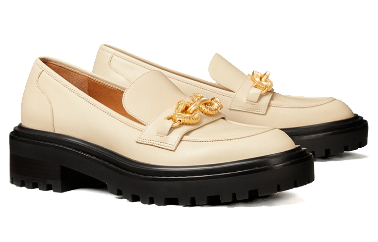 Lookbook (W) TORY BURCH Jessa Loafer 'Putih Krim' 87254-191