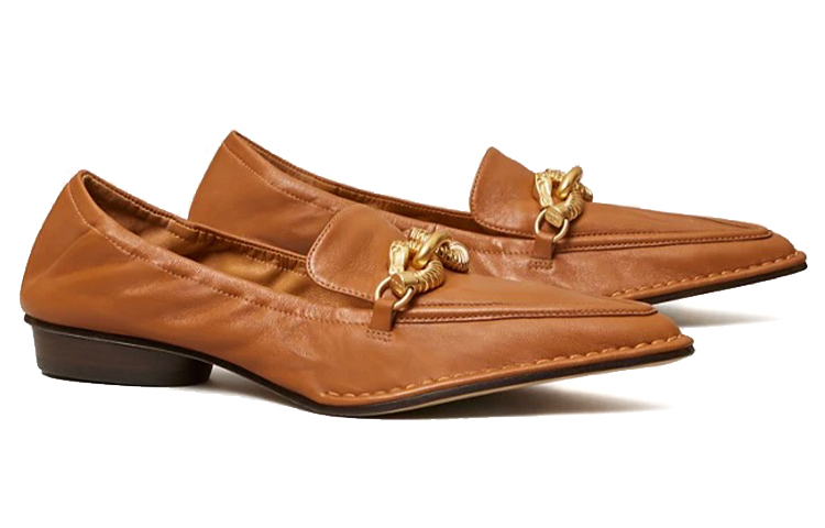 (W) TORY BURCH Jessa Pointy-Toe Loafer 'Brown' 圖 3