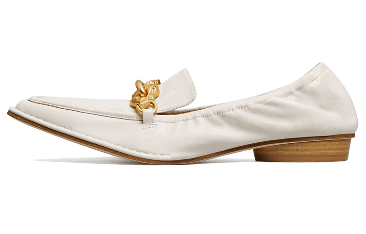 (W) TORY BURCH Jessa Pointy-Toe Loafer 'White'