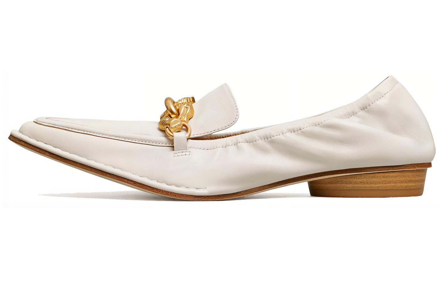 (Women) TORY BURCH Jessa Pointy-Toe Loafer 'White' 80066-164