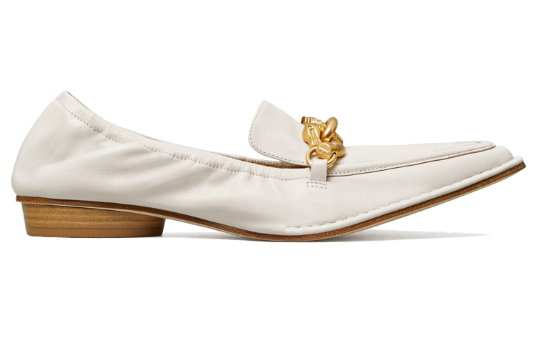 Order (W) TORY BURCH Jessa Pointy-Toe Loafer ''Wit'' 80066-164