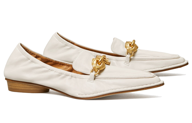 (W) TORY BURCH Jessa Pointy-Toe Loafer 'White' 圖 3