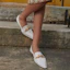 Purchase (W) TORY BURCH Jessa Pointy-Toe Loafer ''Wit'' 80066-164