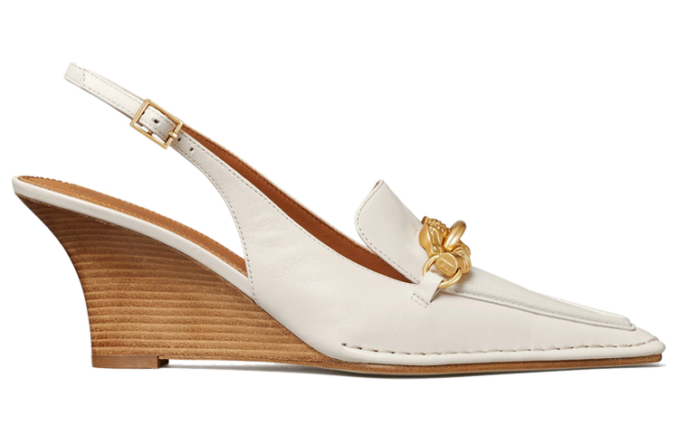 Order (W) TORY BURCH Jessa Slingback Tacones 'Blancos' 80973-100