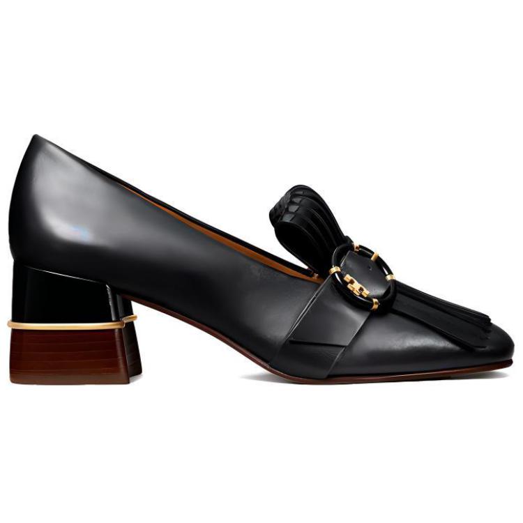 Order (W) TORY BURCH Kasut Tumit Kiltie Loafer 'Hitam' 86717-004