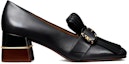 Order (W) TORY BURCH Kasut Tumit Kiltie Loafer 'Hitam' 86717-004