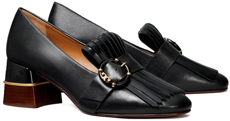 (W) TORY BURCH Kasut Tumit Kiltie Loafer 'Hitam' 86717-004 Lookbook (W) TORY BURCH Kasut Tumit Kiltie Loafer 'Hitam' 86717-004
