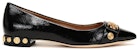 (W) TORY BURCH Kira 'Ballet Flats Hitam Berstud' 57514-004