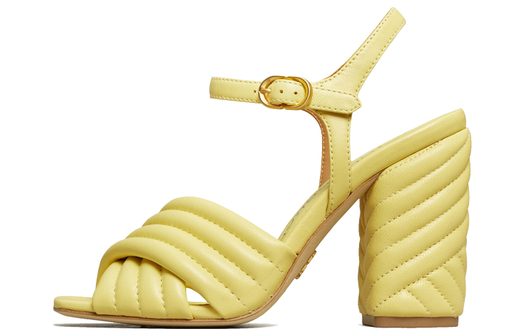(W) TORY BURCH Kira Quilted High Heel 'Yellow Fashion'