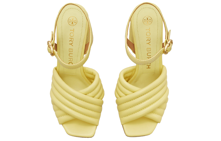 (W) TORY BURCH Kira Quilted High Heel 'Yellow Fashion' 圖 4