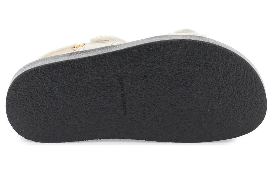 Purchase (W) トリーバーチ キラ バックル フラットスライド (ホワイト) 144328-104